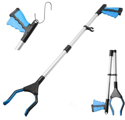 82 cm Greifzange, Greifwerkzeug mit magnetischem Aufsatz für ältere Menschen, faltbar,zum Halten von Gegenständen drinnen und draußen