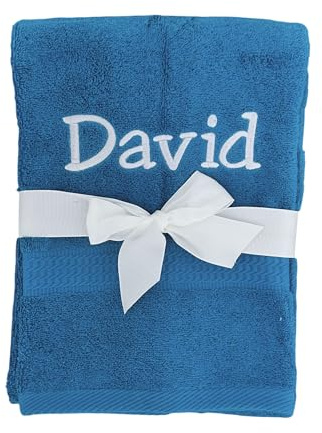 KIDDI-MEDIA Gästehandtuch/Gästetuch, Petrol, 30x50 cm | Mit personalisierter Bestickung wie z.B. Name, 500 g/m², 100% Baumwolle Frottier