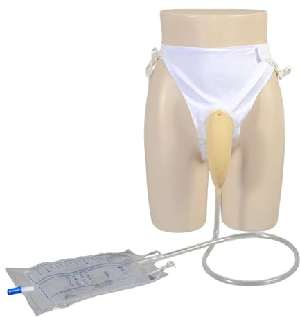 AQUASHIELDING Bolsa de orina portátil Reutilizable para Hombres, Sistema de Bolsa de Drenaje urinario para Hombres, Pantalones de incontinencia de Alta flexibilidad