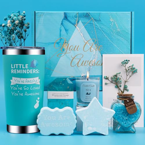 Birthday Pamper Gifts for Women, Unique Bath Sets Self Care Package for Her, Get Well Soon Relaxing Spa Present, Ladies Pamper Hamper Mothers Day Gifts for Mum Wife Friend