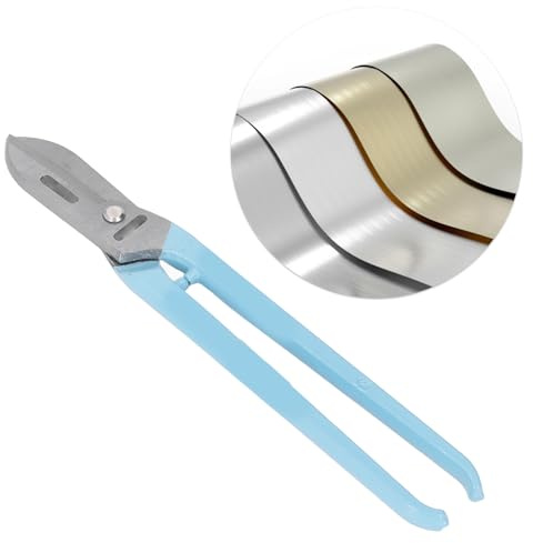 Cisailles à Tôle de 14 Pouces, Cisailles à Tôle d'aviation de 14 Pouces Coupe-métal Robuste Coupe Droite Polyvalente pour Couper la Tôle en Dessous, Pinces et Cisailles