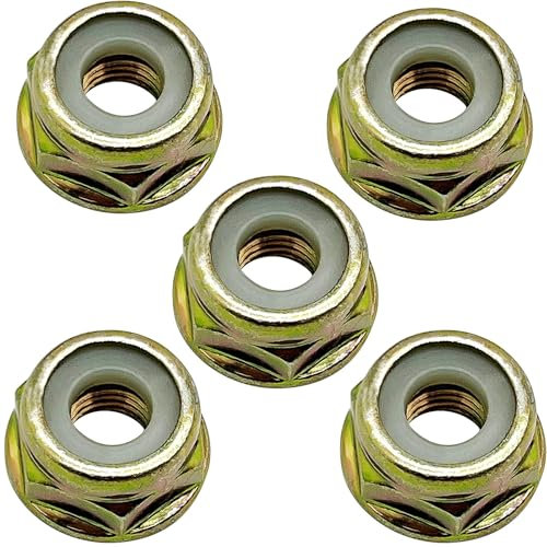 10 Tuercas Universales de Rosca Izquierda M10 x 1,25 - Repuesto para Desbrozadoras y Cortabordes - Compatibles con Greenworks Milwaukee Makita Husqvarna - Accesorios de Cabezal de Engranaje