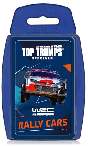 Top Trumps WRC rallybilar – rallykortspel för barn och vuxna | Motorsport & racingspel | rolig resegåva | 30 ikoniska rallybilar att samla och jämföra