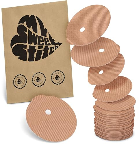 MySweetStitch 25 Hautschutzpflaster für Dexcom G7/ONE Plus/Stelo rund Beige | Barriere gegen direkten Kleberkontakt, für empfindliche Haut, keine zusätzliche Fixierung, mit Fixierpflaster kombinierbar
