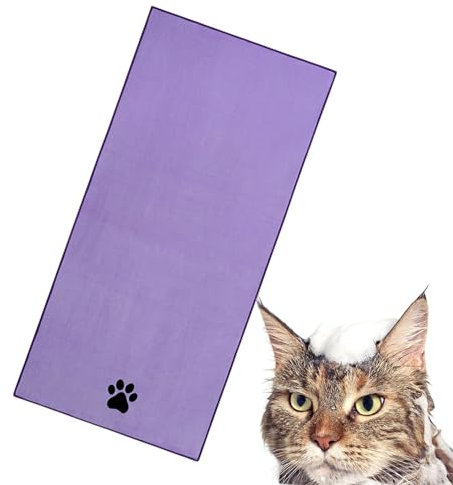 Dtaigou Haustier-Badetuch, Haustier-Pflegetuch | 13,7 x 29,5 Zoll Hundebade-Trockentuch,Saugfähiges Hundehandtuch, Mikrofaser-Pflegehandtuch, Duschtuch, weiches Pfoten-Hunde-Trockentuch zum Baden