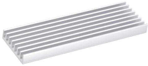 QUARKZMAN 1 Pack M.2 2280 Nvme SSD Kühlkörper Kühler mit Wärmeleitpad aus Aluminiumlegierung Kühlkörper Kühlkörper für PC Laptop, 70x22x6mm, Weiß