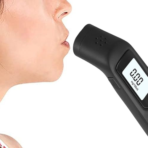 Etilometro Portatile Certificato, Etilometro Professionale Con Display Digitale LCD E Chip Ad Alta Sensibilità, Precisione Di Grado(white)