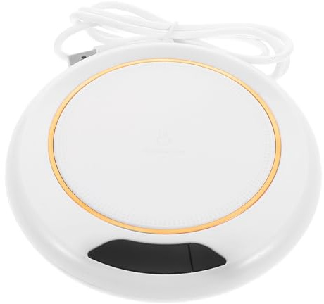 Alipis Adjustable Temperature Reusable Heating Coaster Electric Heat Pad for Legs Coffee Cup Warmer USB Beverage Warmer