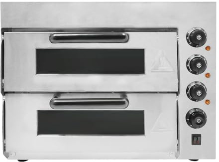 Kommerzieller Edelstahl Pizzaofen Backofen für den Innenbereich, elektrischer für die Arbeitsplatte 3000W kommerzieller