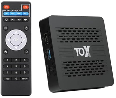 CHROX Android TV Box 13.0, 4GB RAM 32GB ROM Tox4 Android Box Rk3528 Quad-Core CPU 4K TV Box Support 2.4/5G Dual Wifi Ethernet Bluetooth 4.0 H.265 Smart Box