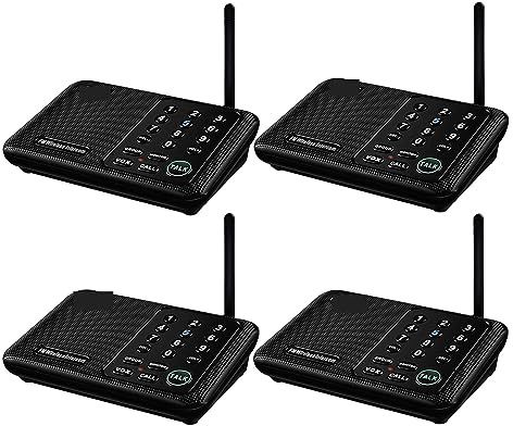 Citofoni wireless, Interfoni wireless FM a 10 canali da 5820 piedi for uffici domestici, uffici aziendali, di conversazione for chiamate da stanza a stanza