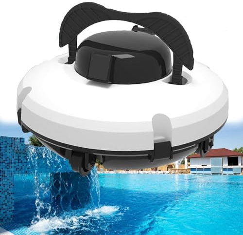 Rechargeable Automatic Pool Cleaning Robot, Wireless Intelligent Underwater Vacuum for Effortless Swimming Pool Maintenance