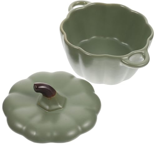 FONDOTIN Ciotola Per Zuppa in Ceramica Pentola Per Stufato Ciotola Da Cucina Per Cuocere a Vapore Le Uova e Cibo