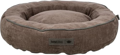 Trixie Cuccia per cani Vital Lennox, in ciniglia, rotonda, cuscino ortopedico per cani, marrone, ø60 cm, accogliente cestino per cani con schiuma viscoelastica per effetto memoria, 371326
