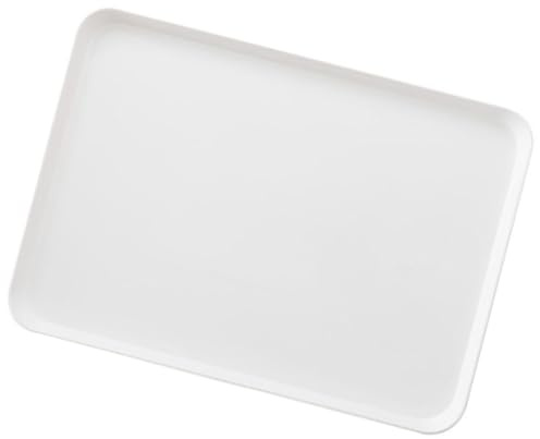 ERYUE Plato de Desayuno de Plástico, Bandeja Rectangular para Servir Comida, Fruta, Pan, Taza, Plato Cena para el Hogar, Cafetería, Hotel