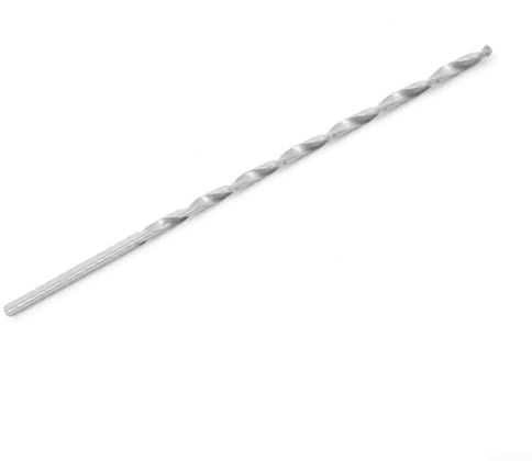 Bebykilemi Extra Long for Electric Drill Stainless 2565mm Bit Metal Wood Plastic PVC and Steel for Compatible Having Hss Drills 160300mm Length Silver(5.5mm)(300mm-5.5)