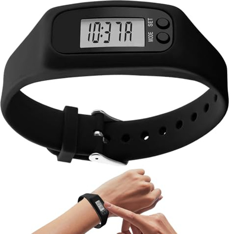Schrittzähler Uhr Frauen,Armband Kein Smartphone Keine App Erforderlich | Großer Bildschirm Kalorien Schrittzähler | Für Männer Frauen Senioren Reisen Pendeln Wochenende Walking Joggen Wandern