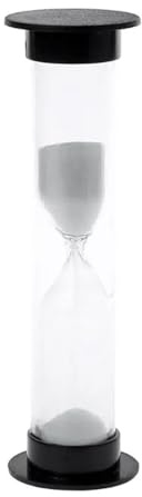 5 pezzi mini clessidra orologio con sabbia timer in vetro plastica da 60 secondi