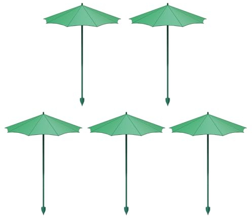 Itkcozcg Lot de 5 pare-soleil pliables faciles à installer pour planter des matelas et des petits buissons dans les sols extérieurs