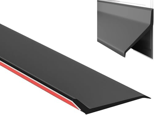 Vierteaguas Puerta Exterior Negro Autoadhesivo, Tira De Sellado Impermeable Para Puertas Y Ventanas, Burlete Ventana Y Burlete Puerta Contra Lluvia, AlféIzares Y Entrada