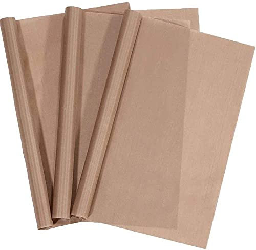 3 Pack Teflon Sheets for Heat Press - Non Stick PTFE Teflon Sheet 16 x 20(41 x 51CM) Reusable Heat Resistant Heat Transfer Paper