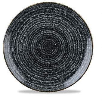 Churchill Homespun -Coupe Plate Teller- Durchmesser: Ø26,0cm, Farbe wählbar (Charcoal Black) (Charcoal Black)