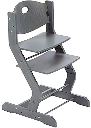 tiSsi ® Treppenhochstuhl Kinderhochstuhl, grau
