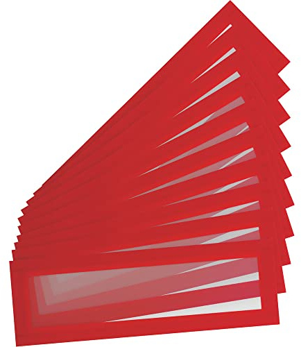 Djois, 195203 – Magnetrahmen für Überschriften Magneto Pro, A5, Rot, 10 St | Aushänge schnell fixieren · Für Metallflächen · Ohne Lochen · Wiederverwendbar