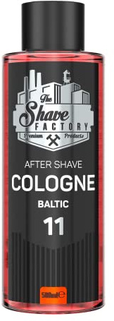 THE SHAVE FACTORY Aftershave-Kölnischwasser – Baltic 500ml – Frischer Zitrus- & Küsten-Holzig-Duft für Männer – Belebendes & Beruhigendes Aftershave – Beruhigt die Haut & Spendet Feuchtigkeit