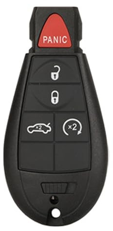 WKEDQAF Replacement for Keyless Entry Remote Key Fob Shell Case Fit for Dodge Dart Durango Challenger (5-Button)