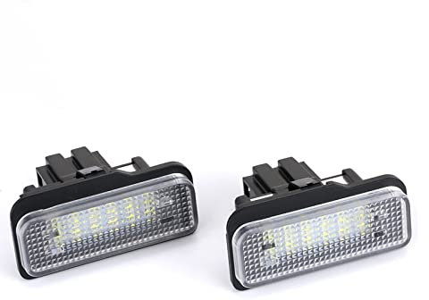 XENITE Heckleuchte Kennzeichen 2 STÜCKE Auto Canbus Kein Fehler Kennzeichenbeleuchtung Birne 12 V Weiß Für W203 5D W211 4D W219 R171 2D Nummernlicht