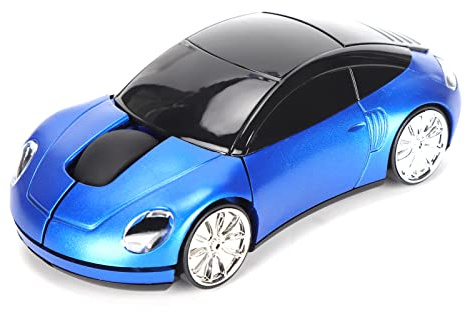 Souris pour ordinateur portable, Mini Forme de voiture Professionnel Positionnement Optique Souris sans fil pour ordinateur portable pour PC (Bleu)