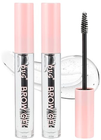 2PCS Long Lasting Waterproof Eyebrow Gel - Clear Brow Gel for Styling and Repair - Make Up Set