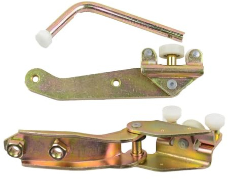 Linke Seite Sliding Door Top Middle Bottom Roller Runner Guide Set 3-Teiliger Schiebetür Riemenscheibensatz für Linke Schiebetür Ersatz für T4 Transporter 1990–2003 701843335A 701843405B 701843436