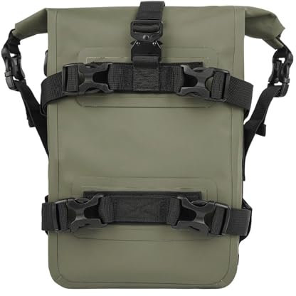 Motorrad Sturzbügeltasche Für MT09 Für FJ09 Stoßfängerreparatur-Werkzeugtaschen wasserdichte Motorradrahmen-Crash-Bar-Tasche Motorrad hecktasche(Green)