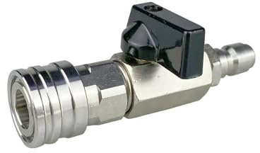 Válvula de bola con conector rápido de 1/4 for lavadora de alta presión, interruptor de encendido/apagado de 4500 PSI(38 QUICK CONNECT)