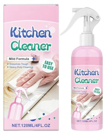 Detergente spray da cucina, 120 ml, detergente per grasso, universale, per forno, barbecue, piani di lavoro