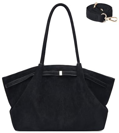 Makukke Damen Handtasche Shopper Groß in Faux Wildleder | 3-in-1 Schultertasche & Hobo Bag – Elegante Tote Bag für Uni, Büro & Alltag