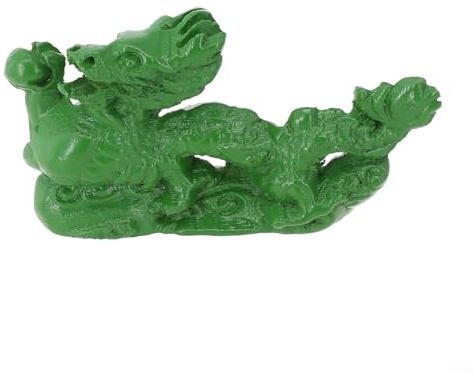 Gettimore Chinesische Fengshui-Drachenfigur aus Holz, 10 cm, für Sternzeichen-Dekoration