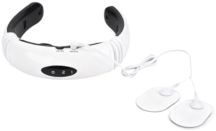 Massaggiatore Cervicale - ABS, Massaggio Schiena Con Calore, 15 Livelli Di Intensità E 6 Modalità, Ricaricabile USB | Dispositivo Spalle Dotato Di Due Cuscinetti Corpo Piedi Casa Donne Uomini Complean