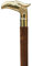 alfiya nautical store agle Bastone da passeggio in legno con testa di aquila, per uomini e donne, bastone con manico in metallo e ottone piegabile in 3