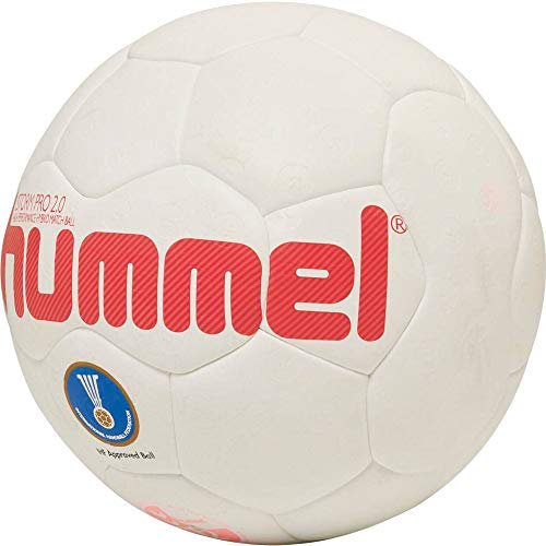 hummel Handball HMLSTORM PRO 2.0 - Handball Sport, Weiß/Rot, 3, 203596-9134