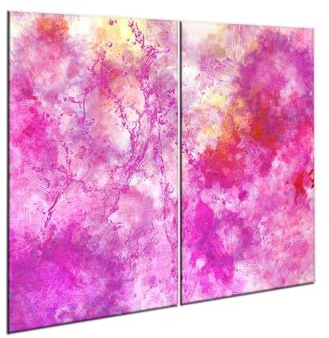 CTC-Trade Set di 2 coperture per piano cottura in vetroceramica, 2 x 30 x 52 cm, colore rosa