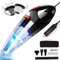 RIKIN Aspirapolvere per Auto 8500PA 120W Aspirabriciole Portatile 3 in 1 Aspirapolvere Potente con Luce LED a Mano Basso Rumore Aspirabriciole con Filtro HEPA in Acciaio Inossidabile Umido e Secco