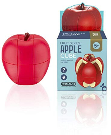 Comansi Apple Cube-Cubo Magico di Velocità. Gioco educativo per sviluppare intelligenza e destrezza, multicolore, 7 x 7 x 8 cm (1)