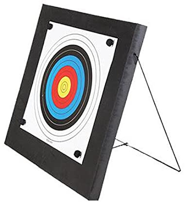 DNA Leisure Foam Archery Target 60x60x4.8cm – Durable Training Target for Bows & Crossbows with Metal Stand