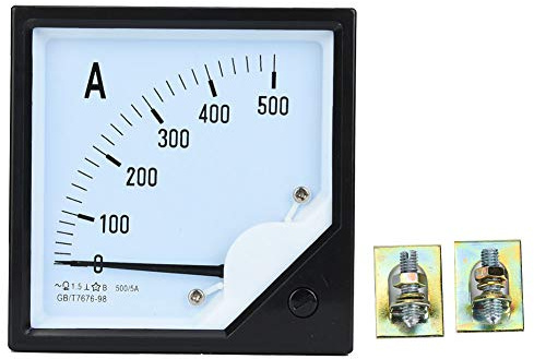 Kadimendium Amperometro a Pannello Quadrato 500A Classe 1 5 Precisione Misuratori di Corrente Rilevatori Misuratore di Corrente Misuratore di Pannello