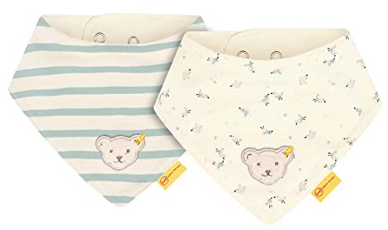 Steiff Baby - Mädchen Bird´s Twittering Halstücher, Antique White, Einheitsgröße EU