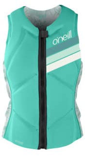 O'Neill Womens Slasher Comp Impact Vest 4938EU - Opal/Mirage Tropical Oneill Womens Size - US 14