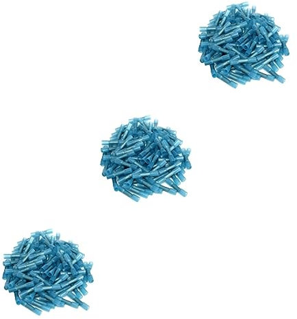 Housoutil 300pcs Standard Crimp Connectors Heat Shrink Tubing Cable Connectors Wire Terminals Electrical Flame Retarding Translucent User-friendly